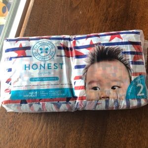 Rare Honest Diapers All American Size 2